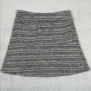 LOFT Ann Taylor Tweed Mini A-Line Skirt XS Multicolor Rainbow Flecks Cotton